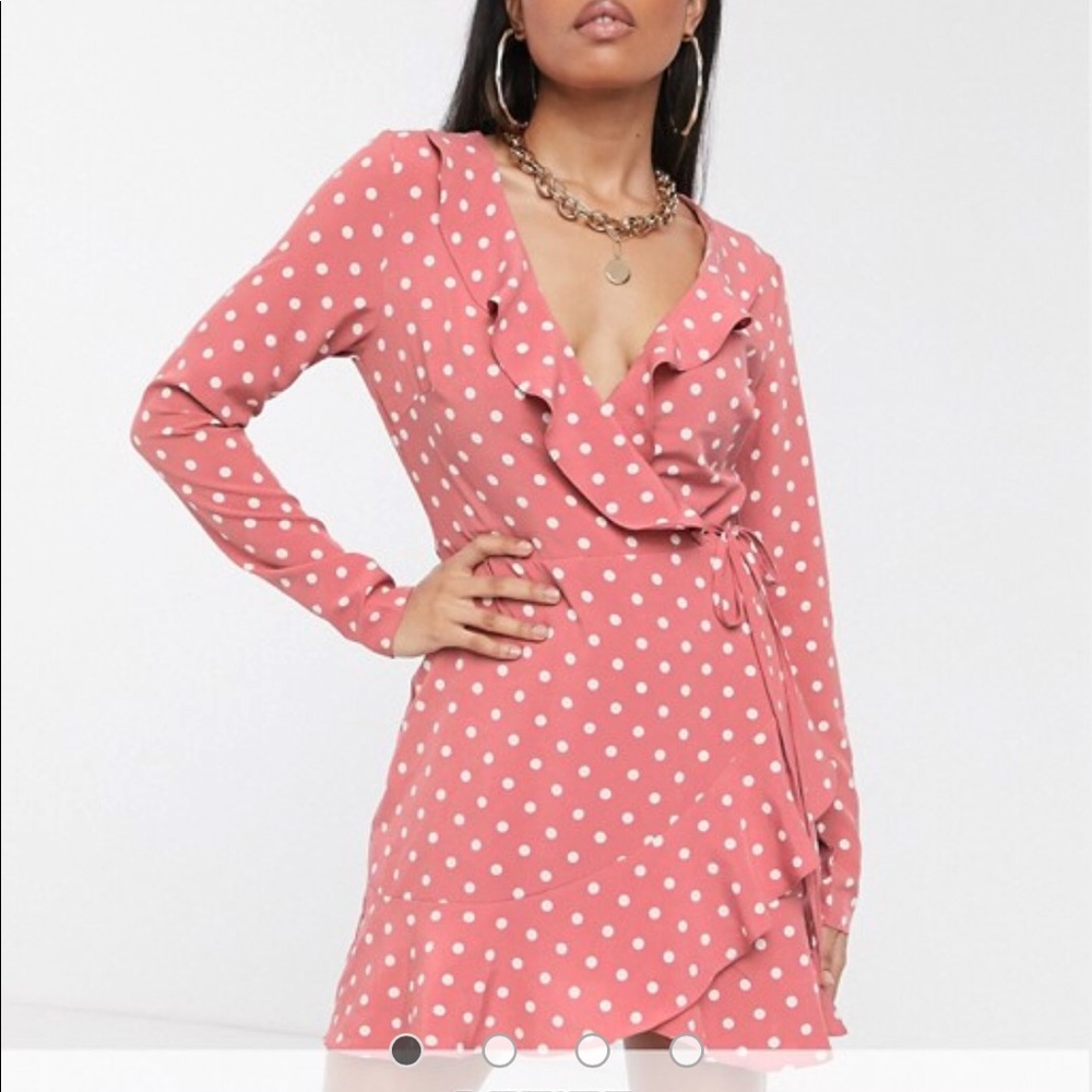 Barbie Pink and White Polkadot ASOS MissGuided Dress